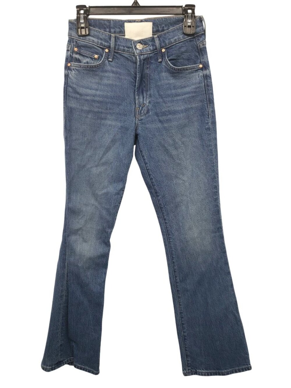 Mother The Outsider Flood Denim Flare Blue Jeans Field Trip Womens 26 - Picture 3 of 15